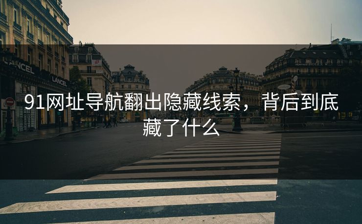 91网址导航翻出隐藏线索,背后到底藏了什么 91网址导航翻出隐藏线索,背后到底藏了什么
