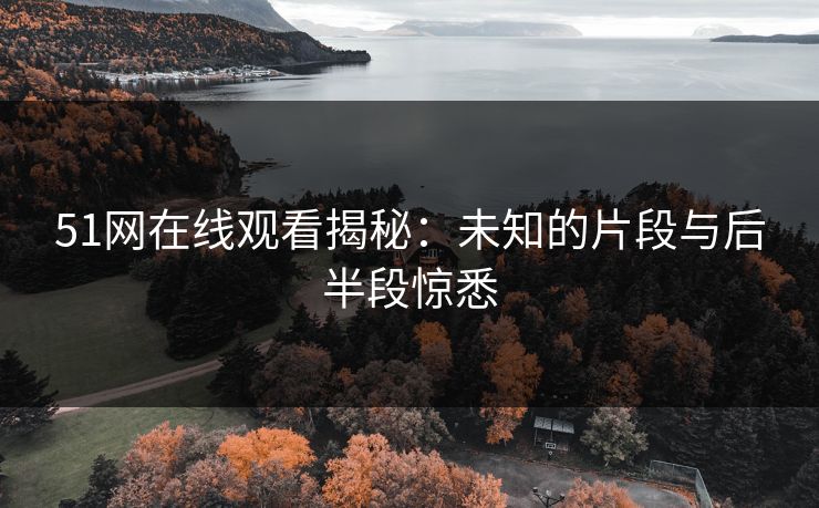 51网在线观看揭秘:未知的片段与后半段惊悉 51网在线观看揭秘:未知的片段与后半段惊悉